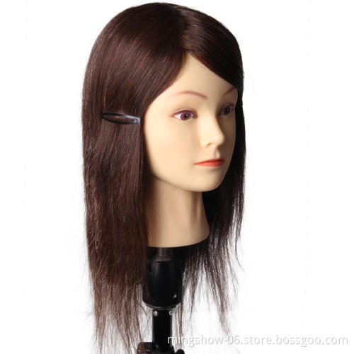 Hot Sale Female16" Hair Head Training Mannequins For Hairdressing Practise Hairstyles Head